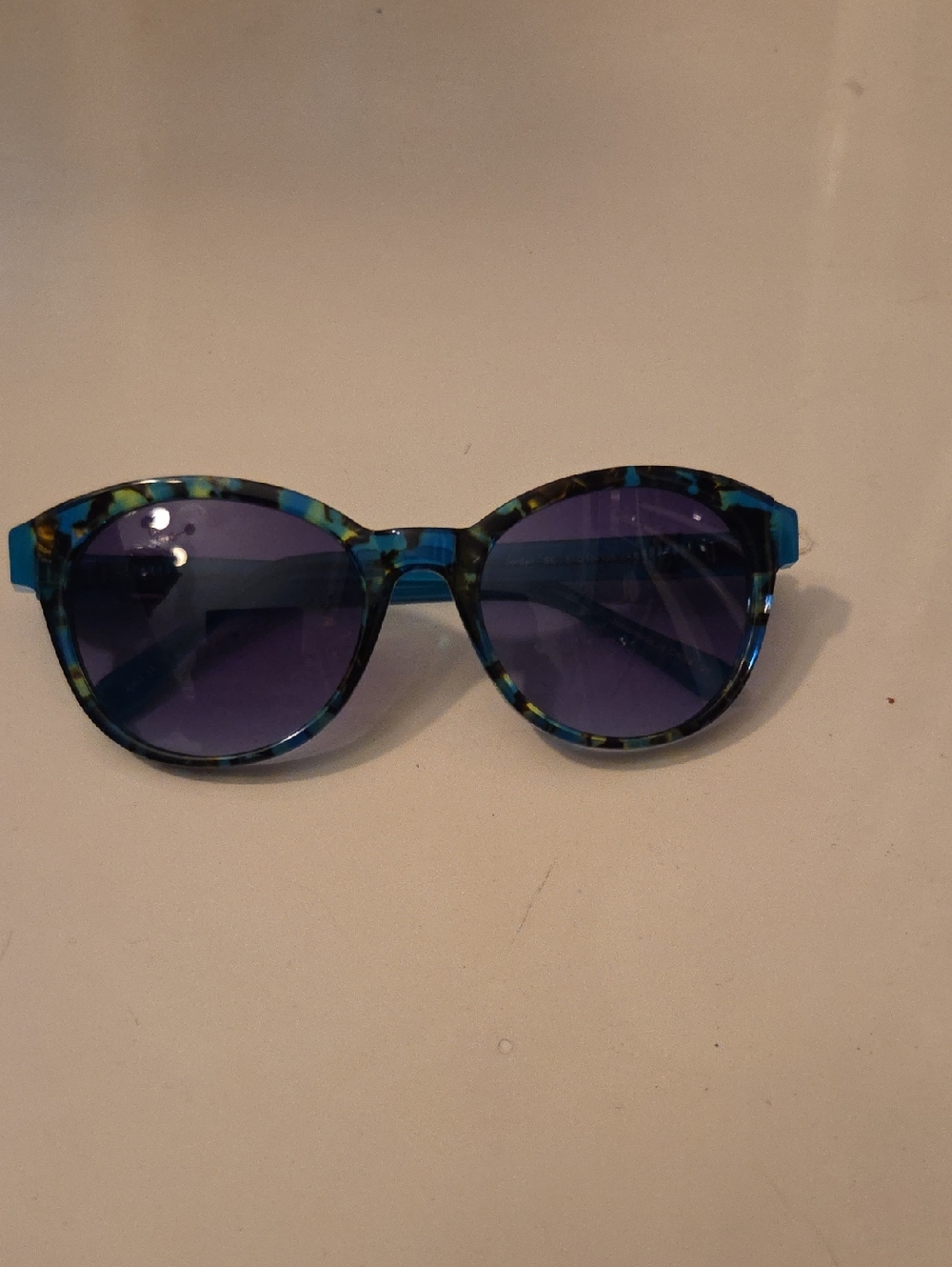 Lily Pulitzer Blue Tortoiseshell Round Sunglasses - Women